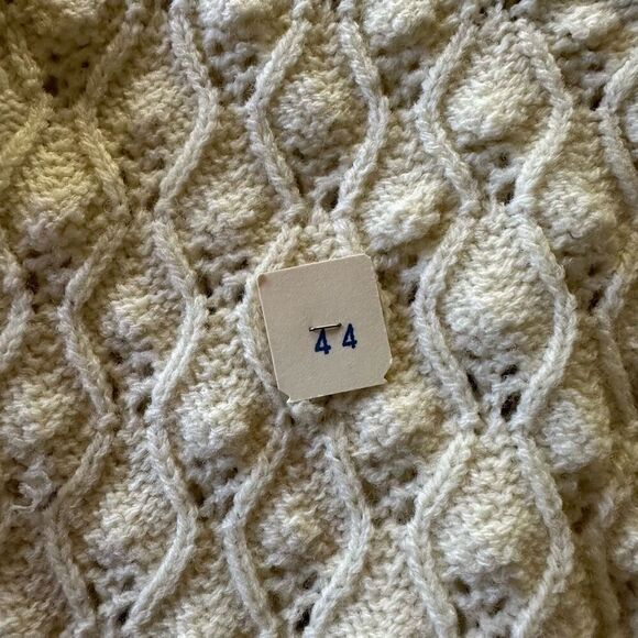 Vintage Mid Century 1960s Jolie Knitwear Popcorn Knit Acrylic Button Up Cardigan - Picture 5 of 6